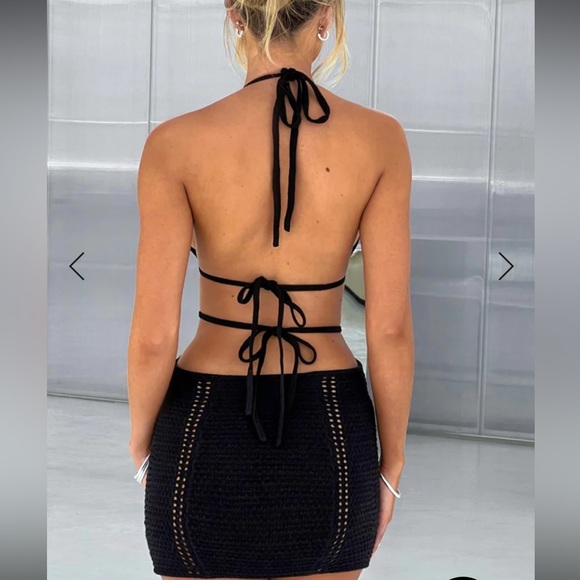 NEW Crochet Mini Beach Dress - Picture 3 of 11